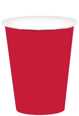 9 oz. Paper Cups - Apple Red  20 ct.