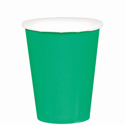 9 oz. Paper Cups - Festive Green  20 ct.