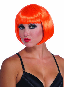 NEON ORANGE BOB WIG