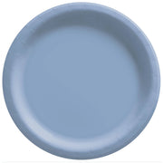 10" Round Paper Plates - Pastel Blue  20 ct.