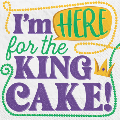 King Cake Beverage Napkins  40 ct.