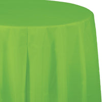 FRESH LIME ROUND PLASTIC TABLECOVER 1 CT. 