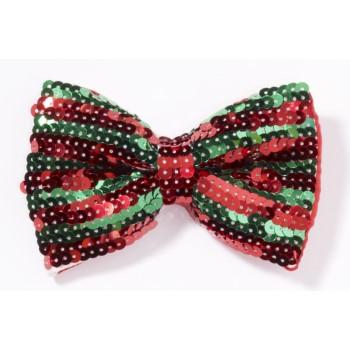 CHRISTMAS SEQUIN BOW TIE