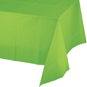 Fresh Lime Plastic Tablecover 54 in. X 108 in. 1 ct. 