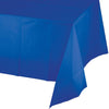 Cobalt Blue Plastic Tablecover  54 in. X 108 in.    1 ct. 