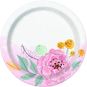 7 in. Floral Bridal Plate 8 ct 