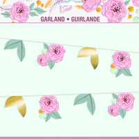 9 ft. Floral Cut Out Banner 1 ct 