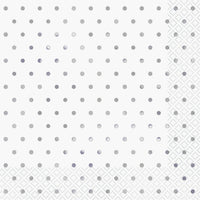 Elegant Silver Foil Dots Luncheon Napkins  16ct - Foil Stamped