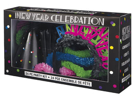 Neon Dots New Years Party Kit for 8
