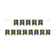 Colorful Mosaic Birthday Pennant Banner 9 ft