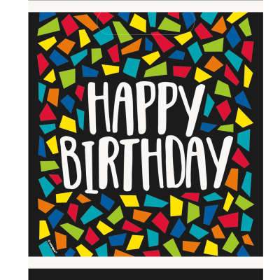 Colorful Mosaic Birthday Loot Bags 8ct
