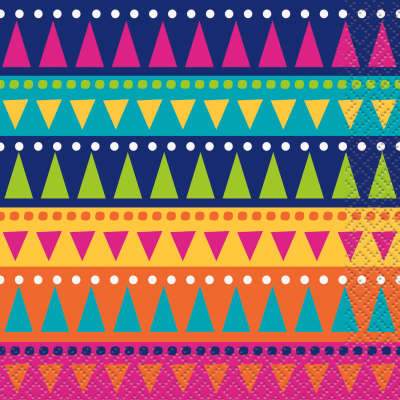 Boho Fiesta Beverage Napkins 24ct