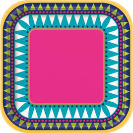 Boho Fiesta Square 7" Dessert Plates 10ct