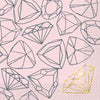 Pink Diamond Bachelorette Party Luncheon Napkins 16ct - Foil Stamped