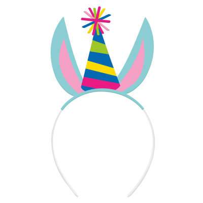 Llama Birthday Headbands 4ct