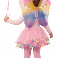 RAINBOW FAIRY-WINGS/WAND/HEADBAND