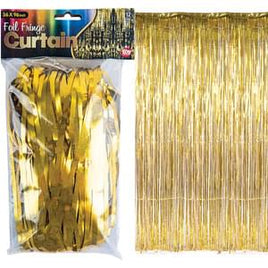Gold Foil Fringe Curtain 36" X 96 "