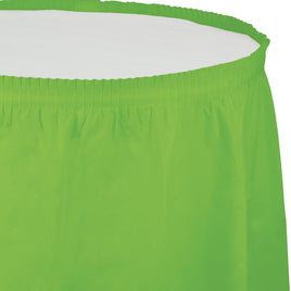 FRESH LIME  14'x29" PLASTIC TABLE SKIRT 1CT. 