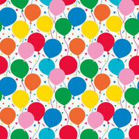 Colorful Balloons Gift Wrap  30" x 5 ft