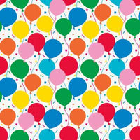 Colorful Balloons Gift Wrap  30" x 5 ft