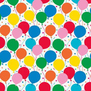 Colorful Balloons Gift Wrap  30" x 5 ft