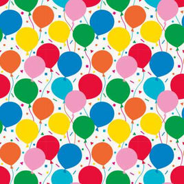 Colorful Balloons Gift Wrap  30" x 5 ft