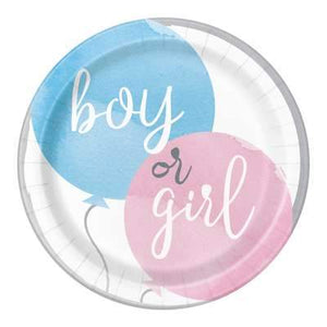 Gender Reveal Party Round 9" Dinner Plates 8ct