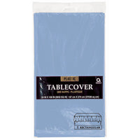 Pastel Blue 54" x 108" Plastic Table Cover 1 ct.