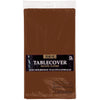 Chocolate Brown 54" x 108" Plastic Table Cover 1 ct.