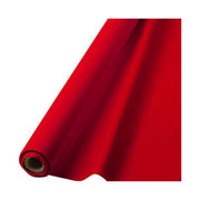 40" x 100' Plastic Table Roll - Apple Red