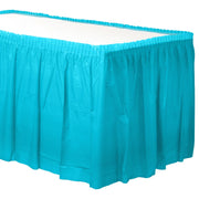 21' x 29" Plastic Table Skirt - Caribbean  1 ct.