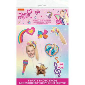 JoJo Siwa Photo Booth Props  8ct