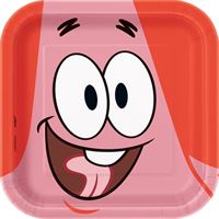 SpongeBob SquarePants Square 7 Dessert Plates  8ct