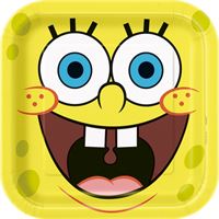 SpongeBob SquarePants Square 9 Dinner Plates  8ct