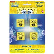 SpongeBob SquarePants Pencil Top Erasers  4ct