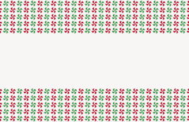 Peppermint Christmas Rectangular Plastic Table Cover  54"x84"