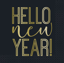 Roaring New Years Beverage Napkins  16ct