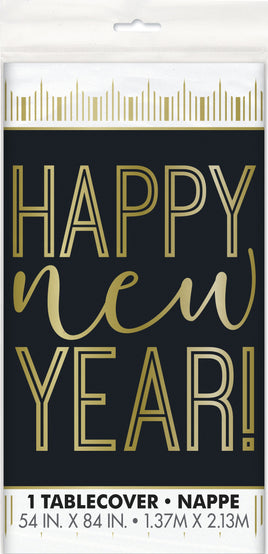 Roaring New Years Rectangular Plastic Table Cover  54"x84"
