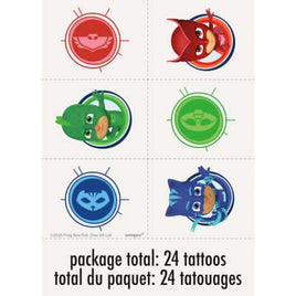 PJ Masks Tattoo Sheets 4ct