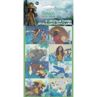 Disney Raya & the Last Dragon Lenticular 3D Stickers 16ct