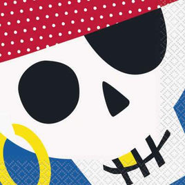 Ahoy Pirate Beverage Napkins 16ct