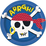 Ahoy Pirate Round 9" Dinner Plates 8ct