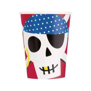 Ahoy Pirate 9oz Paper Cups 8ct