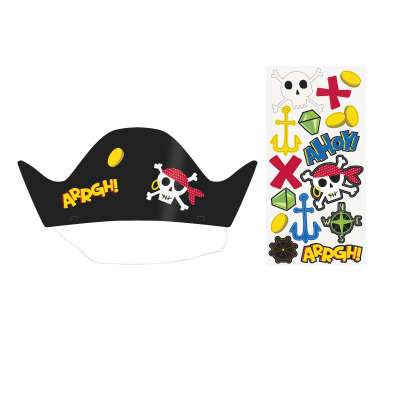 Ahoy Pirate Party Hats 8ct