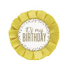 Gold Foil Confetti It's My Birthday" Badge"