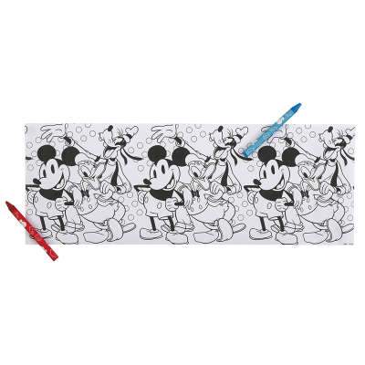Disney Mickey Mouse Paper Coloring Rolls & Crayons  3ct