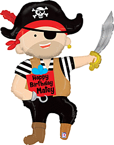 44" PIRATE BIRTHDAY SHAPE