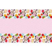 Disney Pink Minnie 1st Birthday Rectangular Plastic Table Cover 54"x84"
