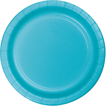 BERMUDA BLUE PAPER DESSERT PLATES 24 CT. 