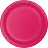 7 in Hot Pink Paper Dessert Plates 24 ct 